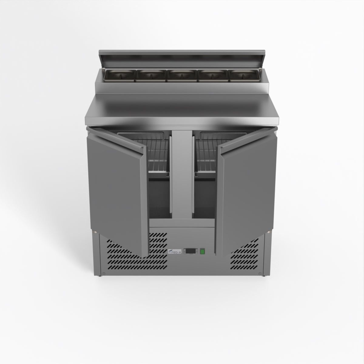 Thermaster Fed-X Two Door Salad Prep Fridge XGNS900D