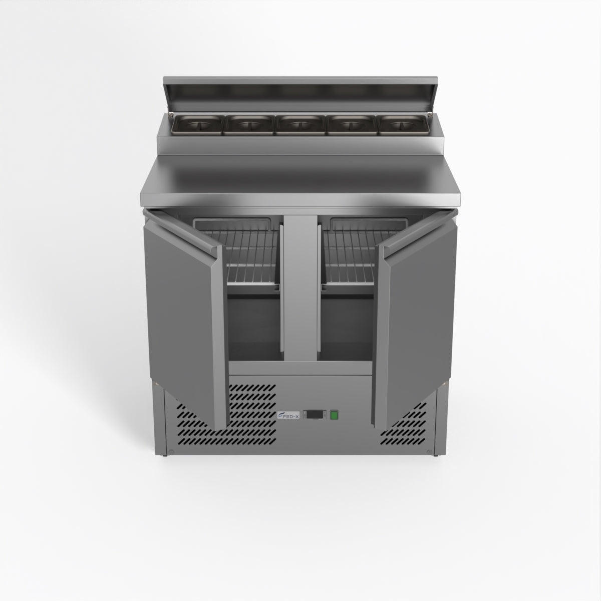 Thermaster Fed-X Two Door Salad Prep Fridge XGNS900D