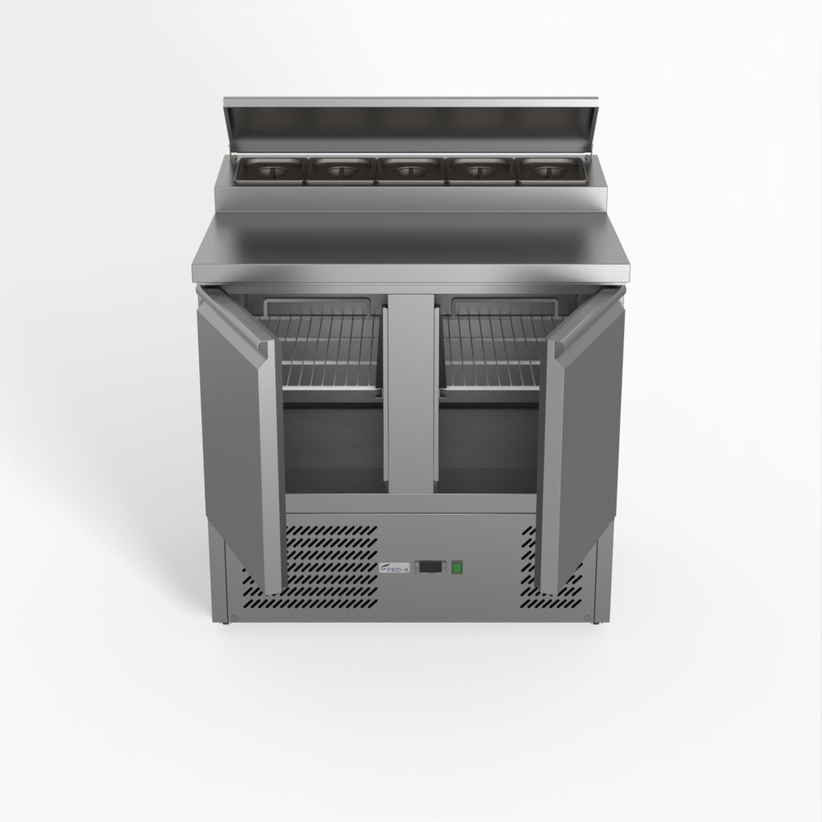 Thermaster Fed-X Two Door Salad Prep Fridge XGNS900D