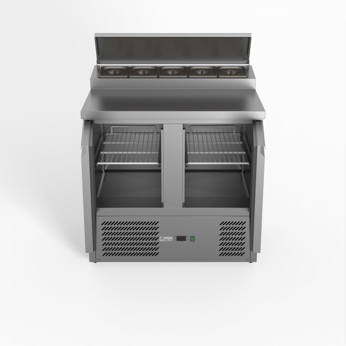 Thermaster Fed-X Two Door Salad Prep Fridge XGNS900D