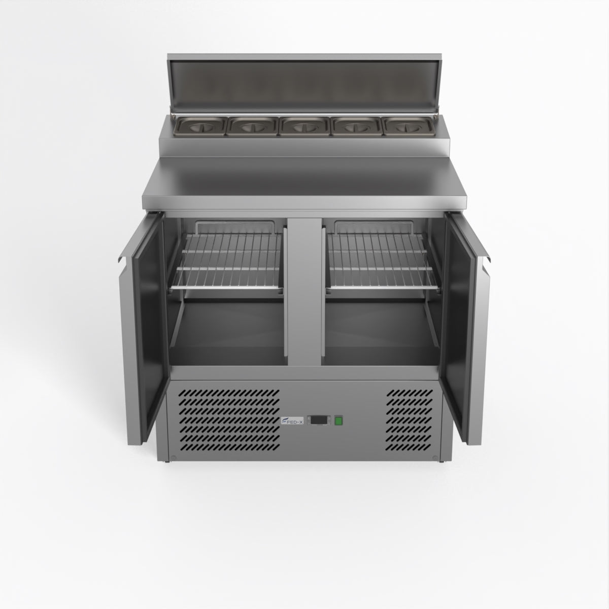 Thermaster Fed-X Two Door Salad Prep Fridge XGNS900D
