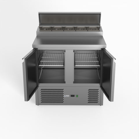 XGNS900D Thermaster Fed-X Two Door Salad Prep Fridge XGNS900D