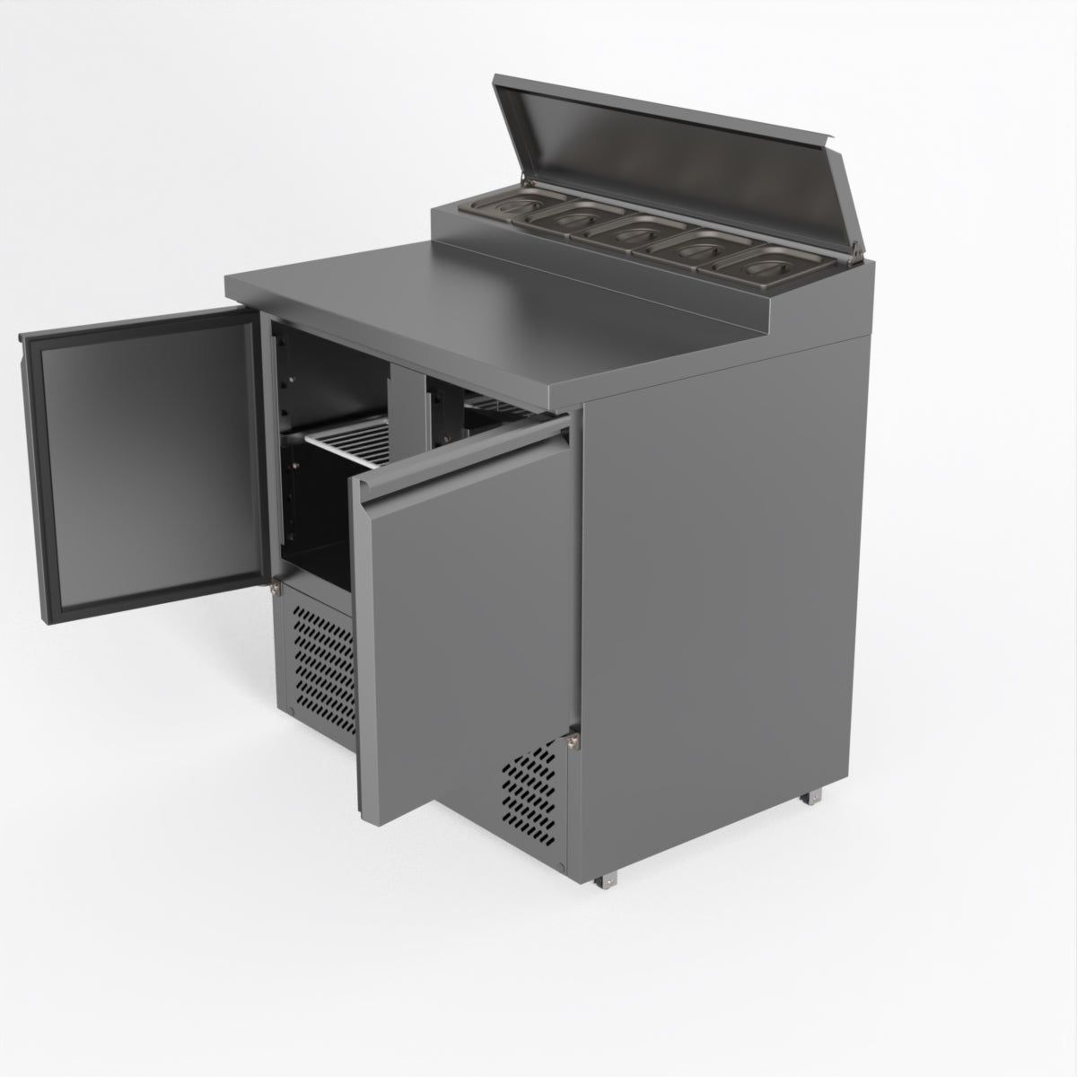 Thermaster Fed-X Two Door Salad Prep Fridge XGNS900D