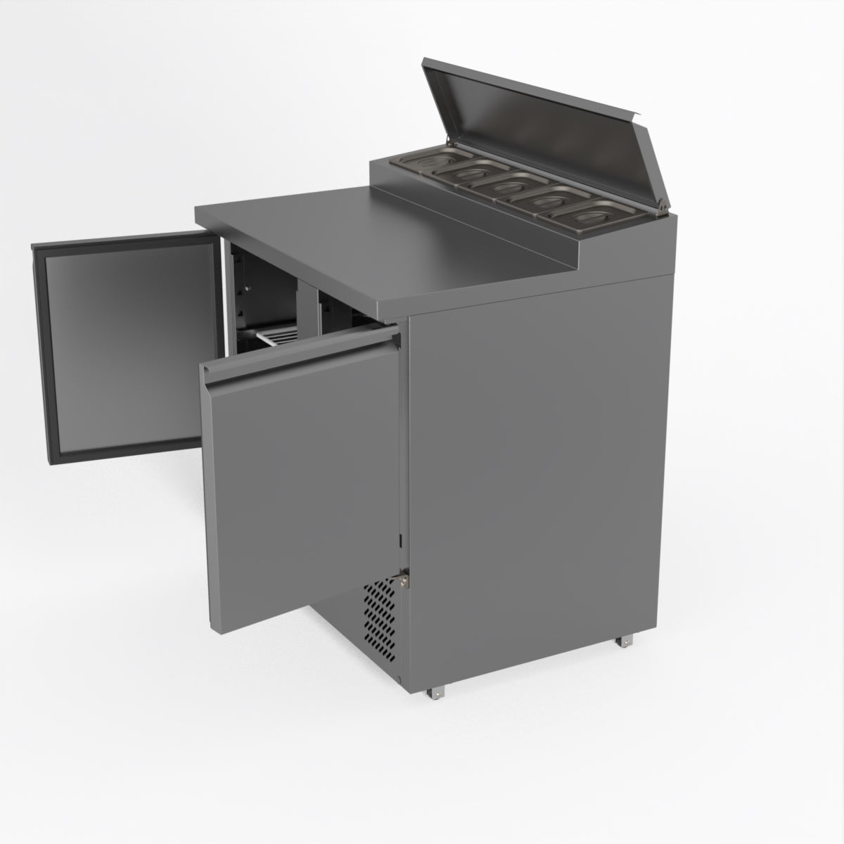 Thermaster Fed-X Two Door Salad Prep Fridge XGNS900D