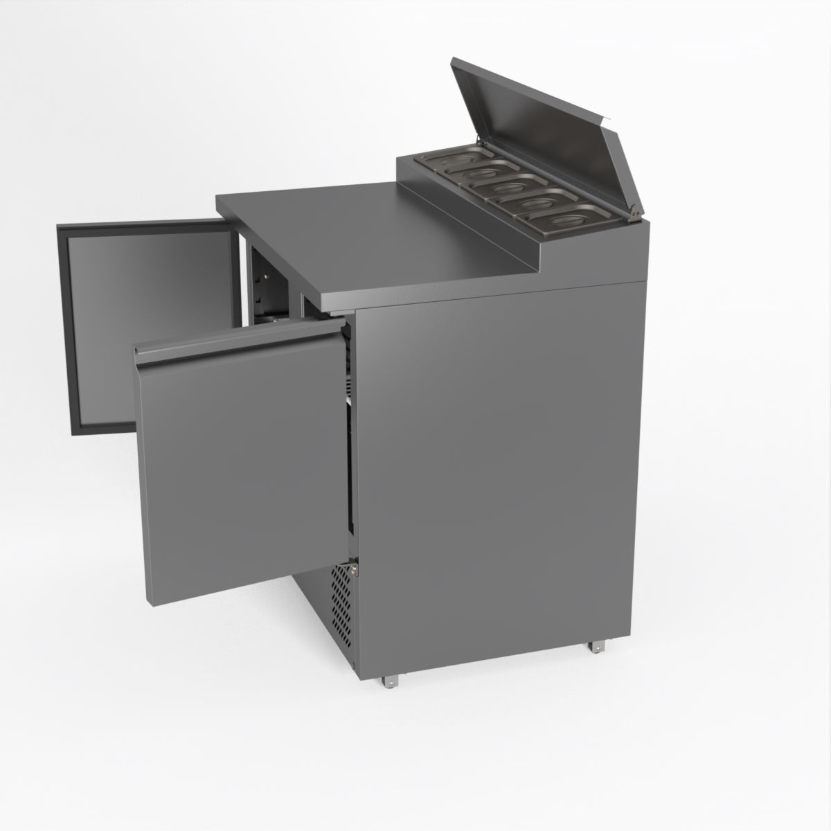 Thermaster Fed-X Two Door Salad Prep Fridge XGNS900D