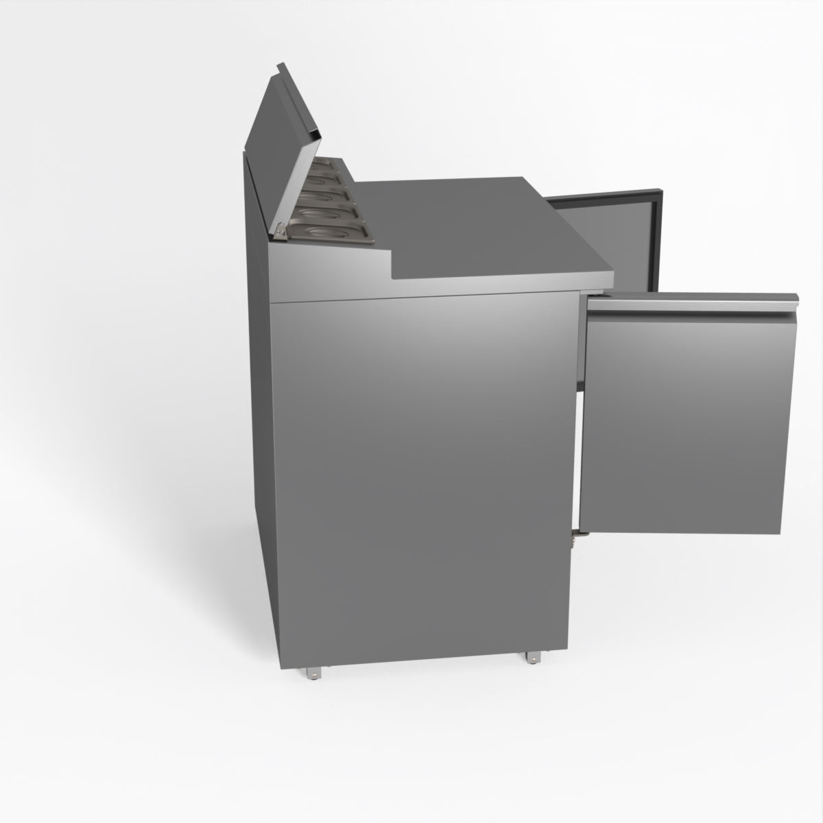 Thermaster Fed-X Two Door Salad Prep Fridge XGNS900D