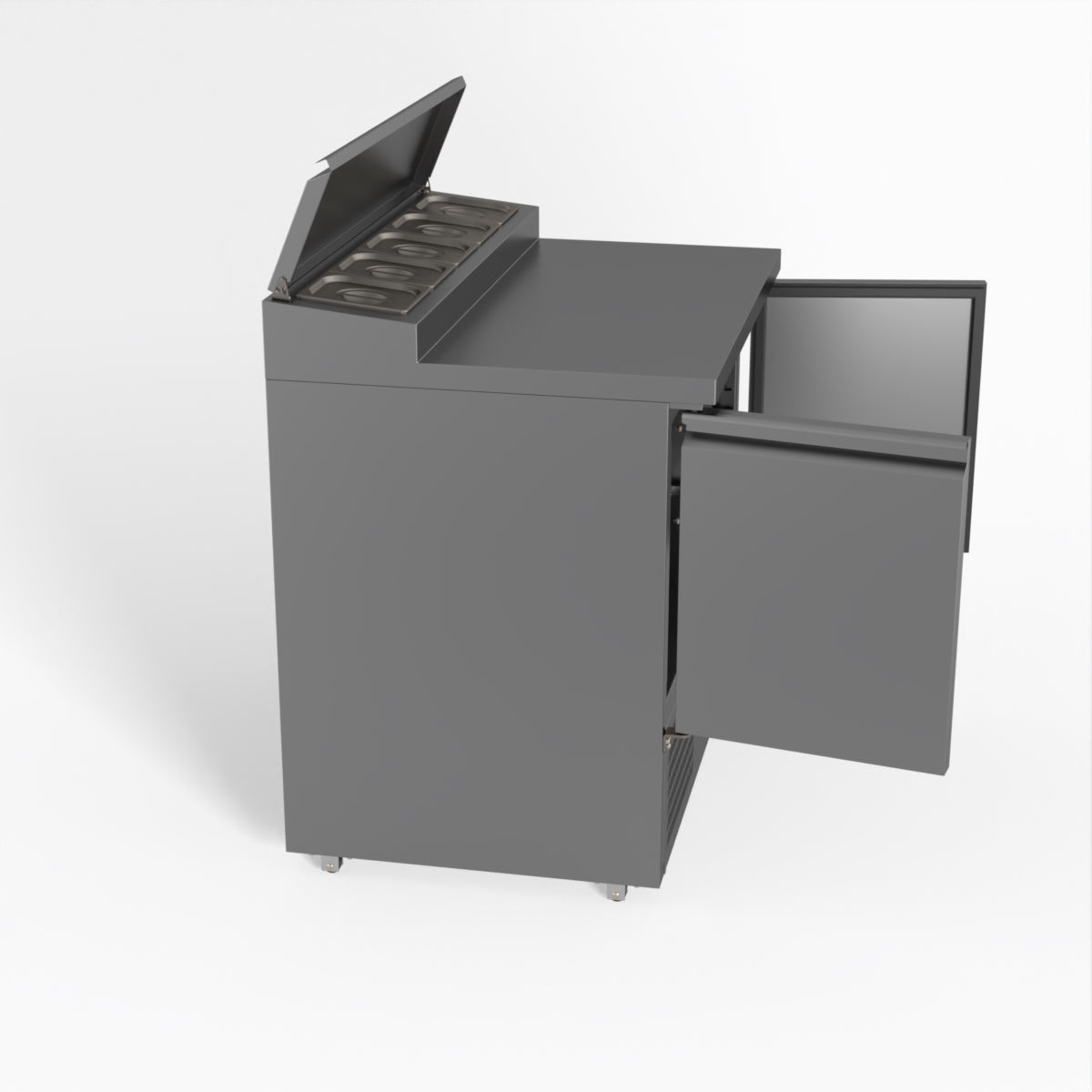 Thermaster Fed-X Two Door Salad Prep Fridge XGNS900D