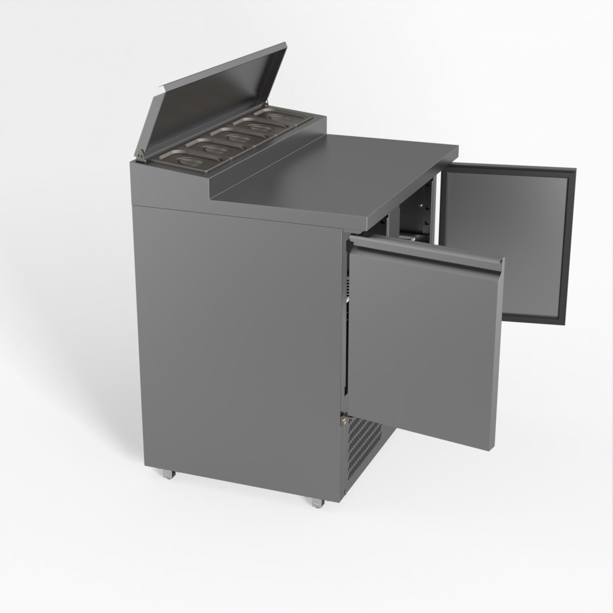 Thermaster Fed-X Two Door Salad Prep Fridge XGNS900D