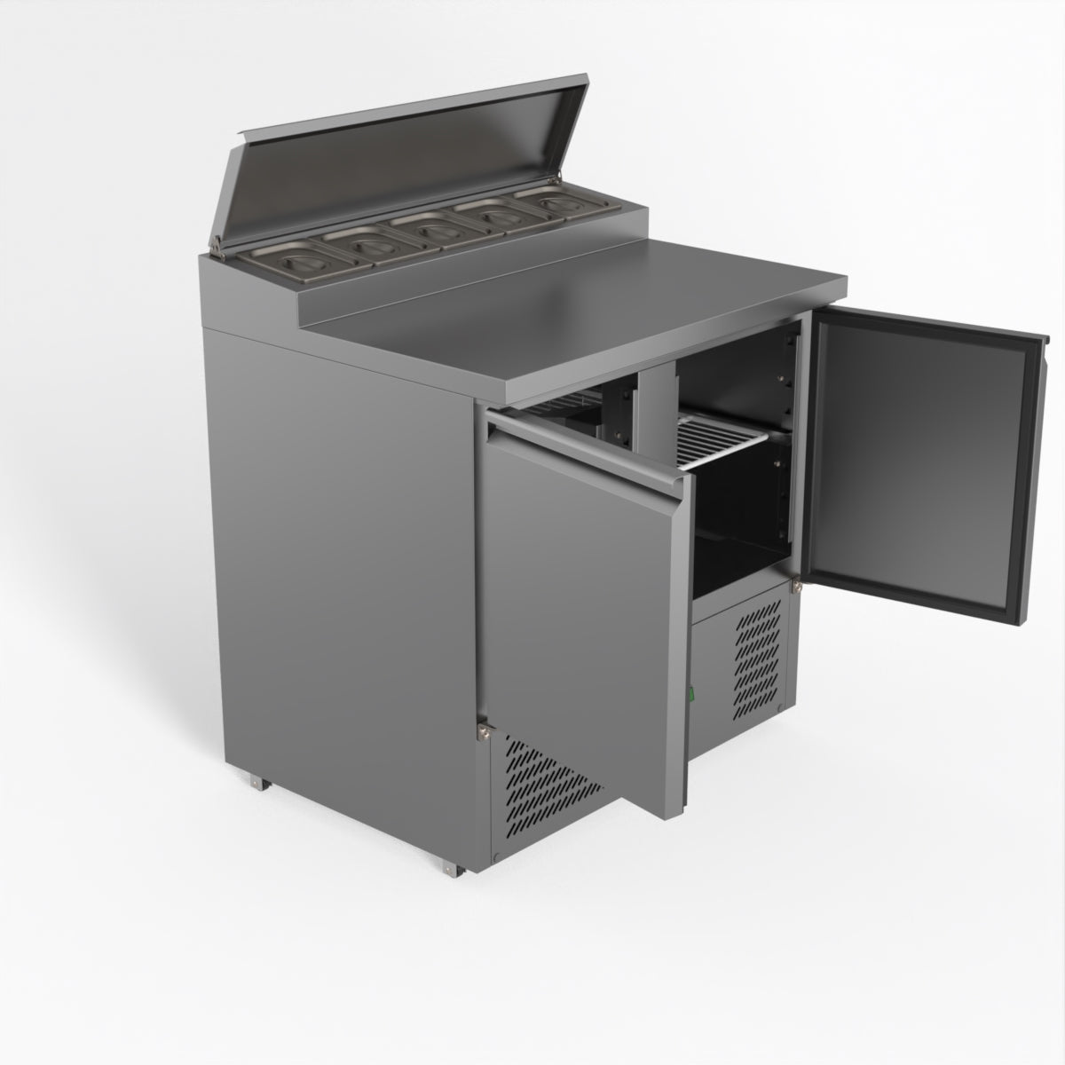 Thermaster Fed-X Two Door Salad Prep Fridge XGNS900D