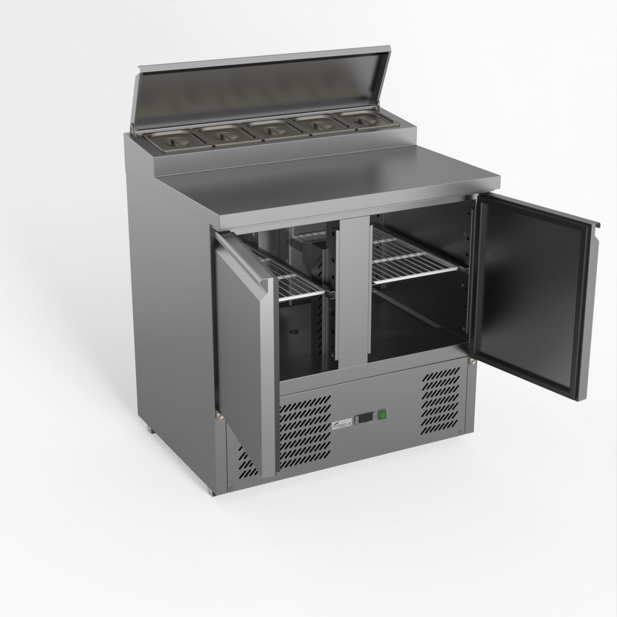 Thermaster Fed-X Two Door Salad Prep Fridge XGNS900D