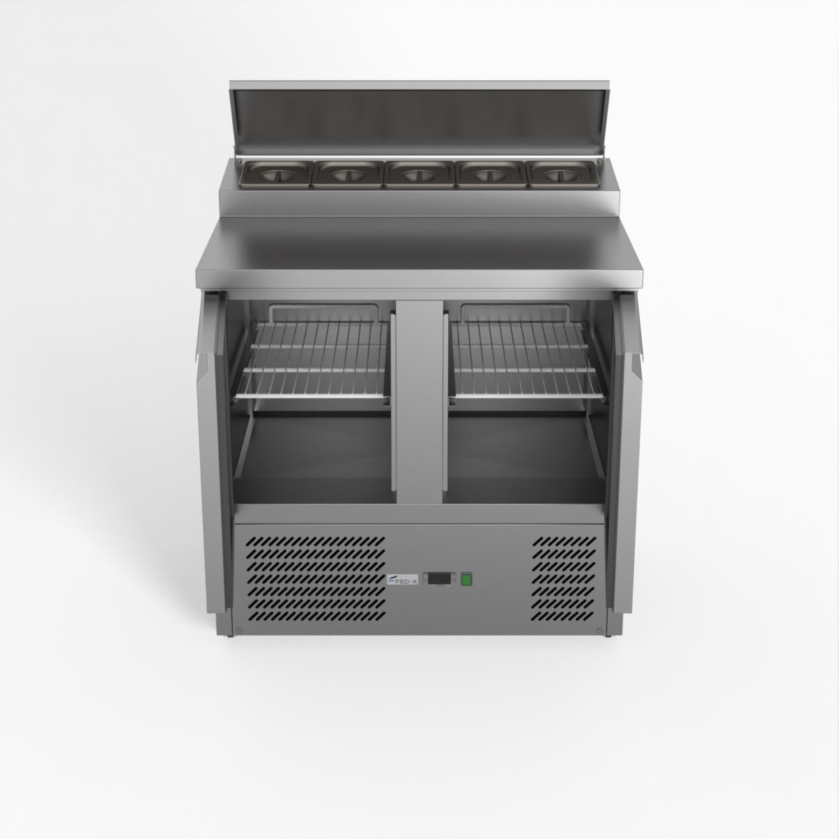 Thermaster Fed-X Two Door Salad Prep Fridge XGNS900D