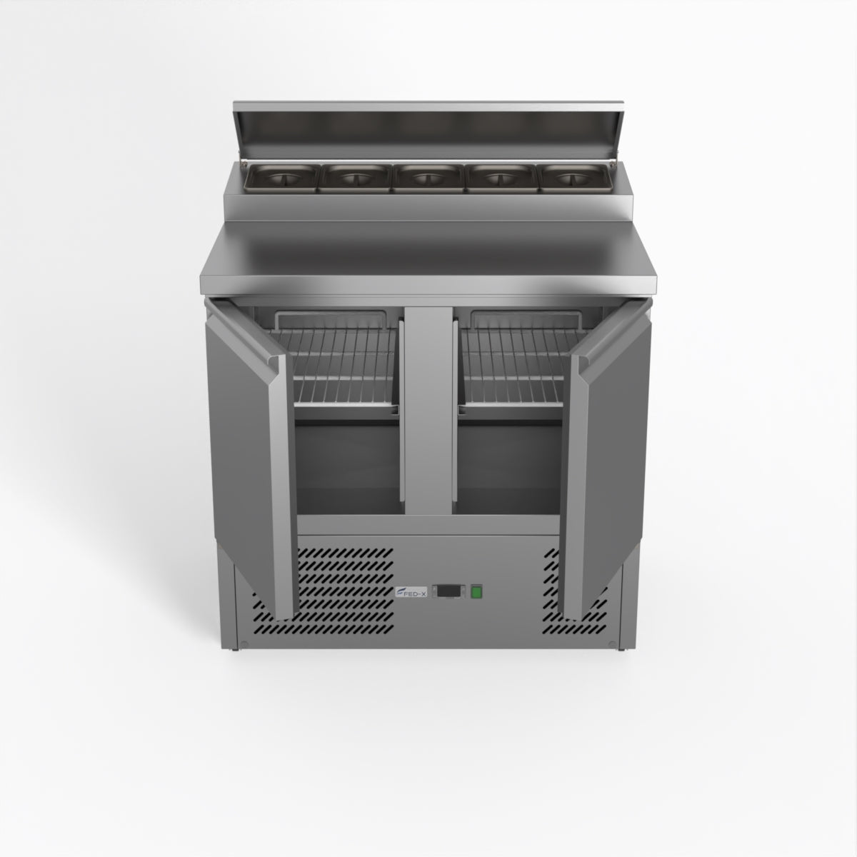 Thermaster Fed-X Two Door Salad Prep Fridge XGNS900D