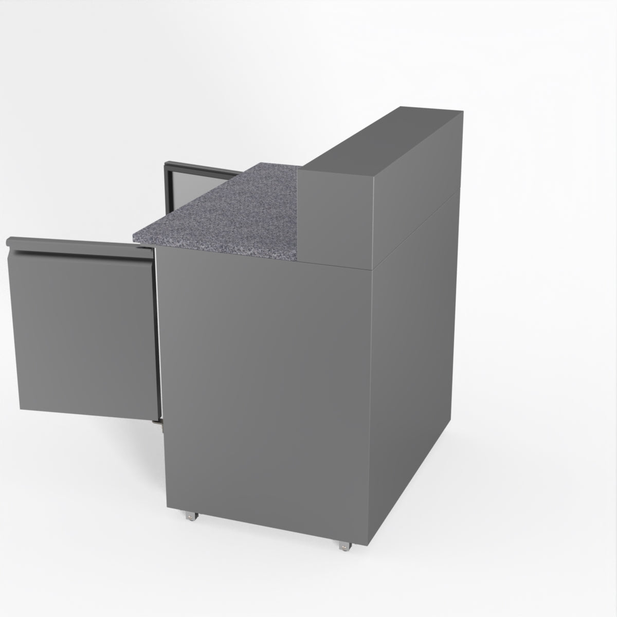 Thermaster Fed-X Two Door Salad Prep Fridge With Marble Top XGNS900E