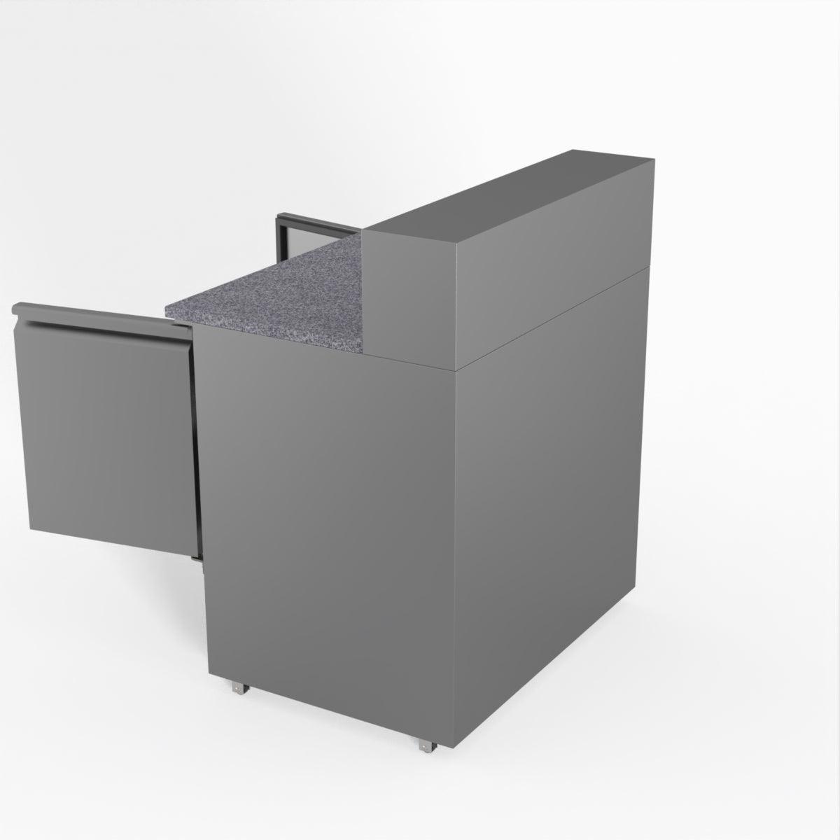 Thermaster Fed-X Two Door Salad Prep Fridge With Marble Top XGNS900E