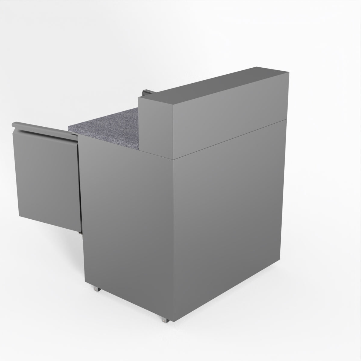 Thermaster Fed-X Two Door Salad Prep Fridge With Marble Top XGNS900E