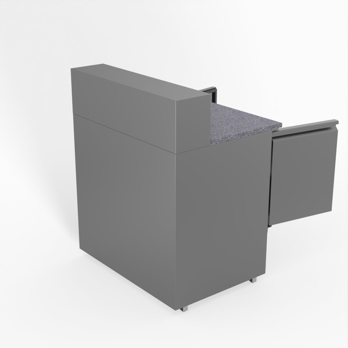 Thermaster Fed-X Two Door Salad Prep Fridge With Marble Top XGNS900E