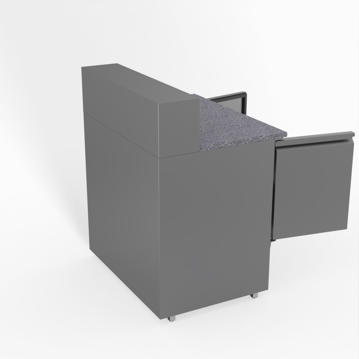 Thermaster Fed-X Two Door Salad Prep Fridge With Marble Top XGNS900E