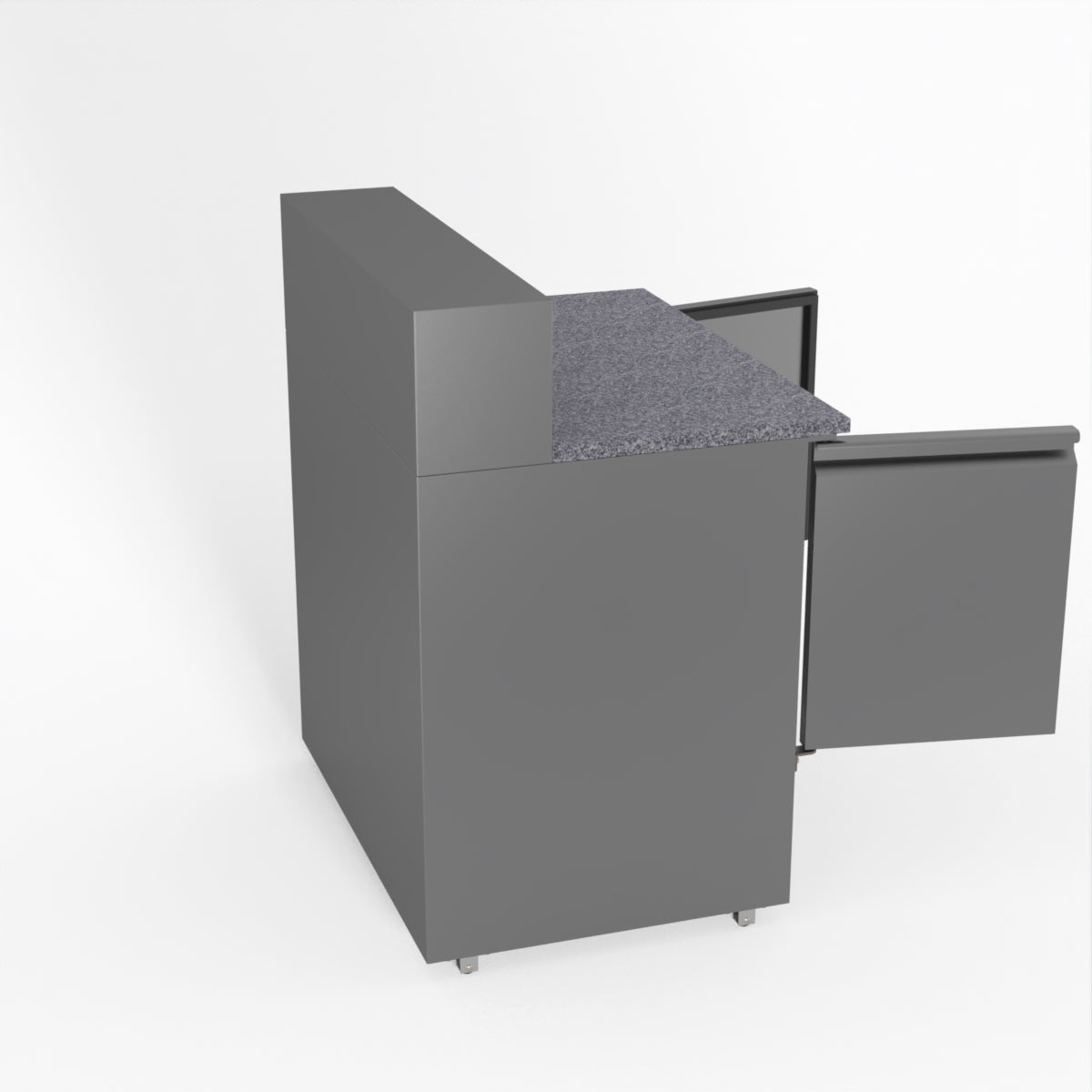 Thermaster Fed-X Two Door Salad Prep Fridge With Marble Top XGNS900E