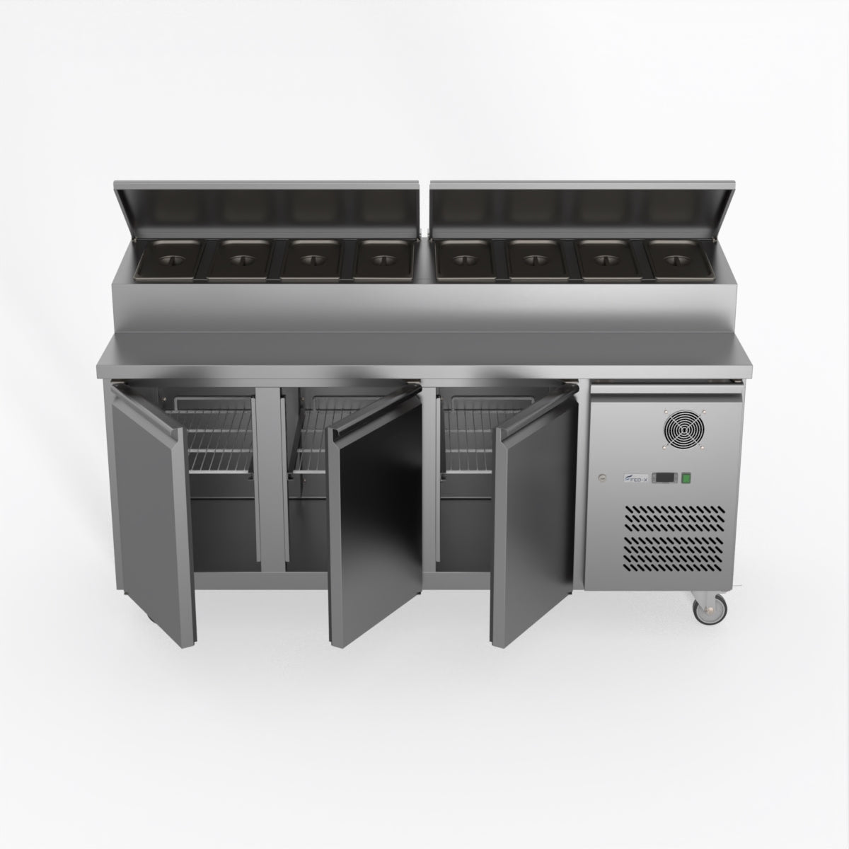 Thermaster Fed-X S/S Three Door Sandwich Counter XSS7C18S3V