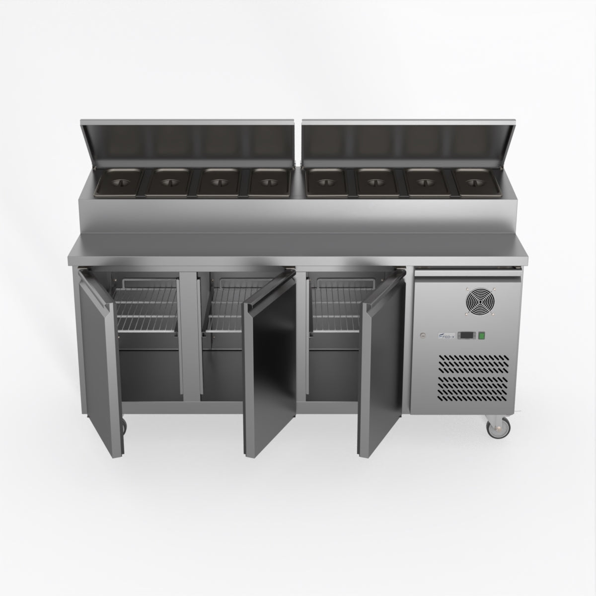 Thermaster Fed-X S/S Three Door Sandwich Counter XSS7C18S3V