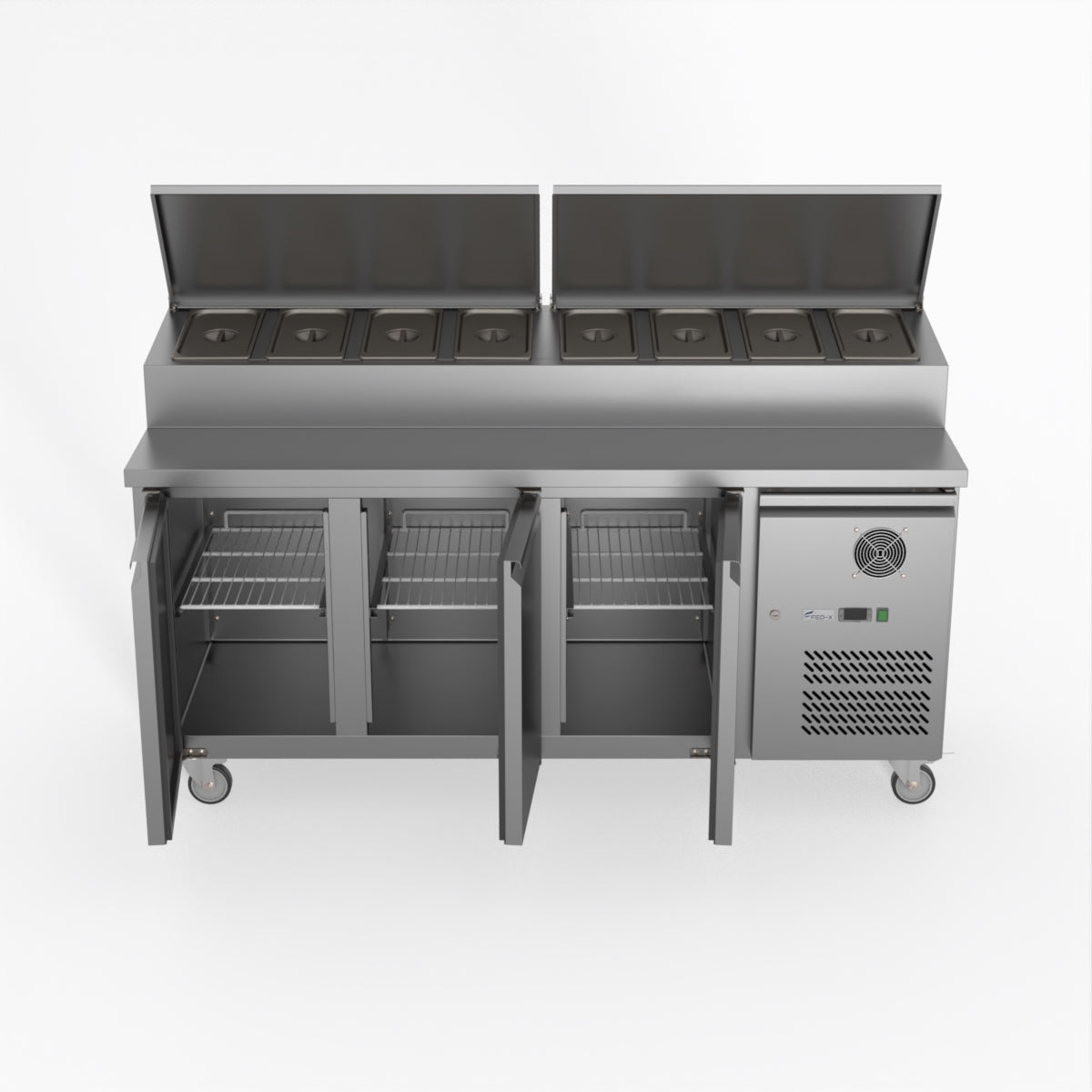 Thermaster Fed-X S/S Three Door Sandwich Counter XSS7C18S3V