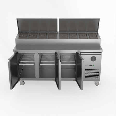 XSS7C18S3V Thermaster Fed-X S/S Three Door Sandwich Counter XSS7C18S3V