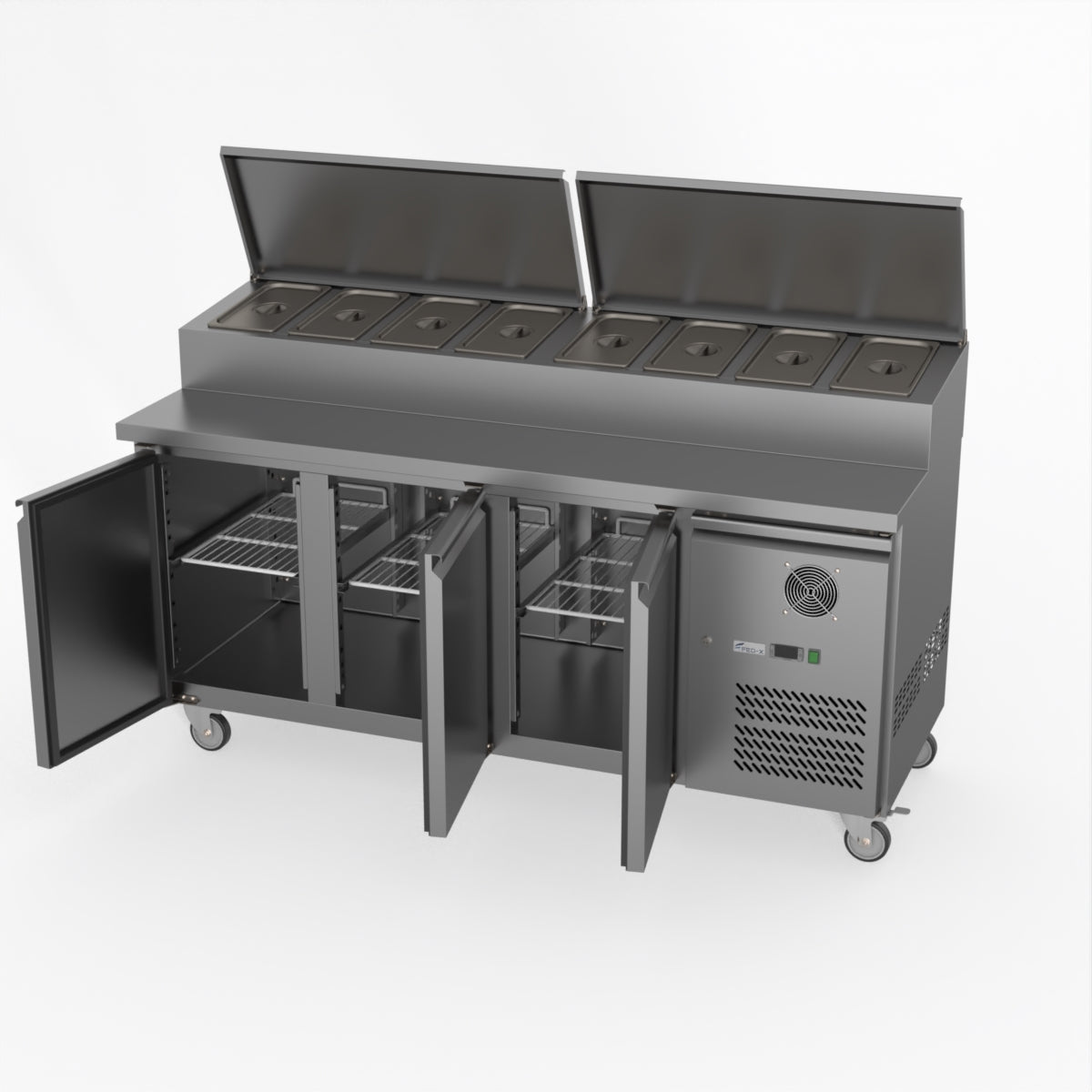 Thermaster Fed-X S/S Three Door Sandwich Counter XSS7C18S3V