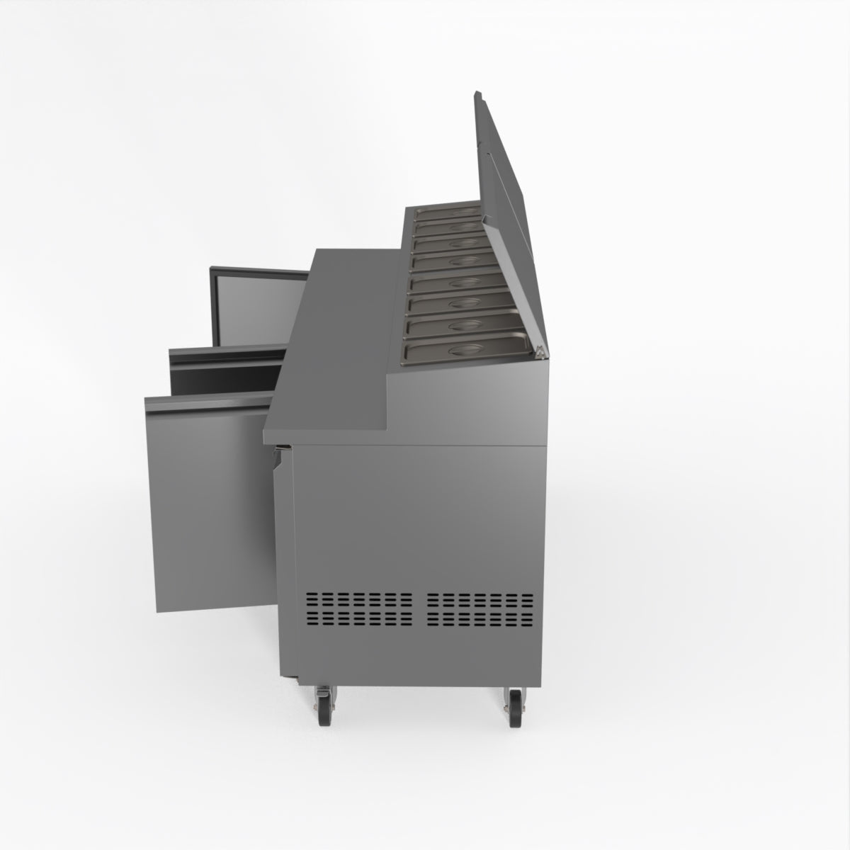 Thermaster Fed-X S/S Three Door Sandwich Counter XSS7C18S3V