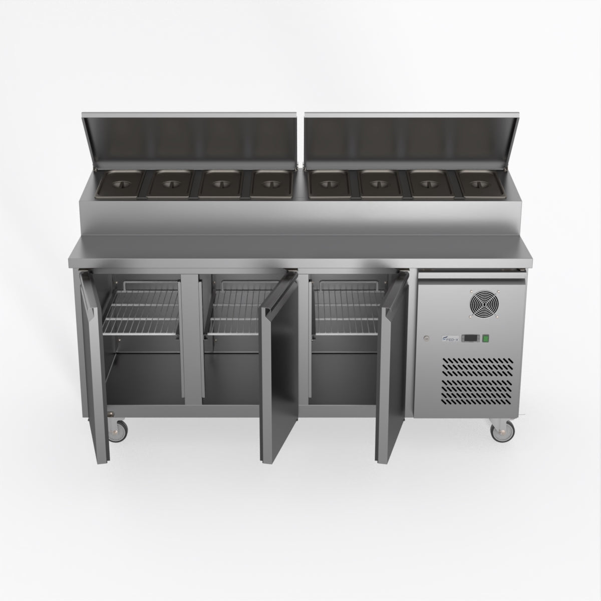 Thermaster Fed-X S/S Three Door Sandwich Counter XSS7C18S3V