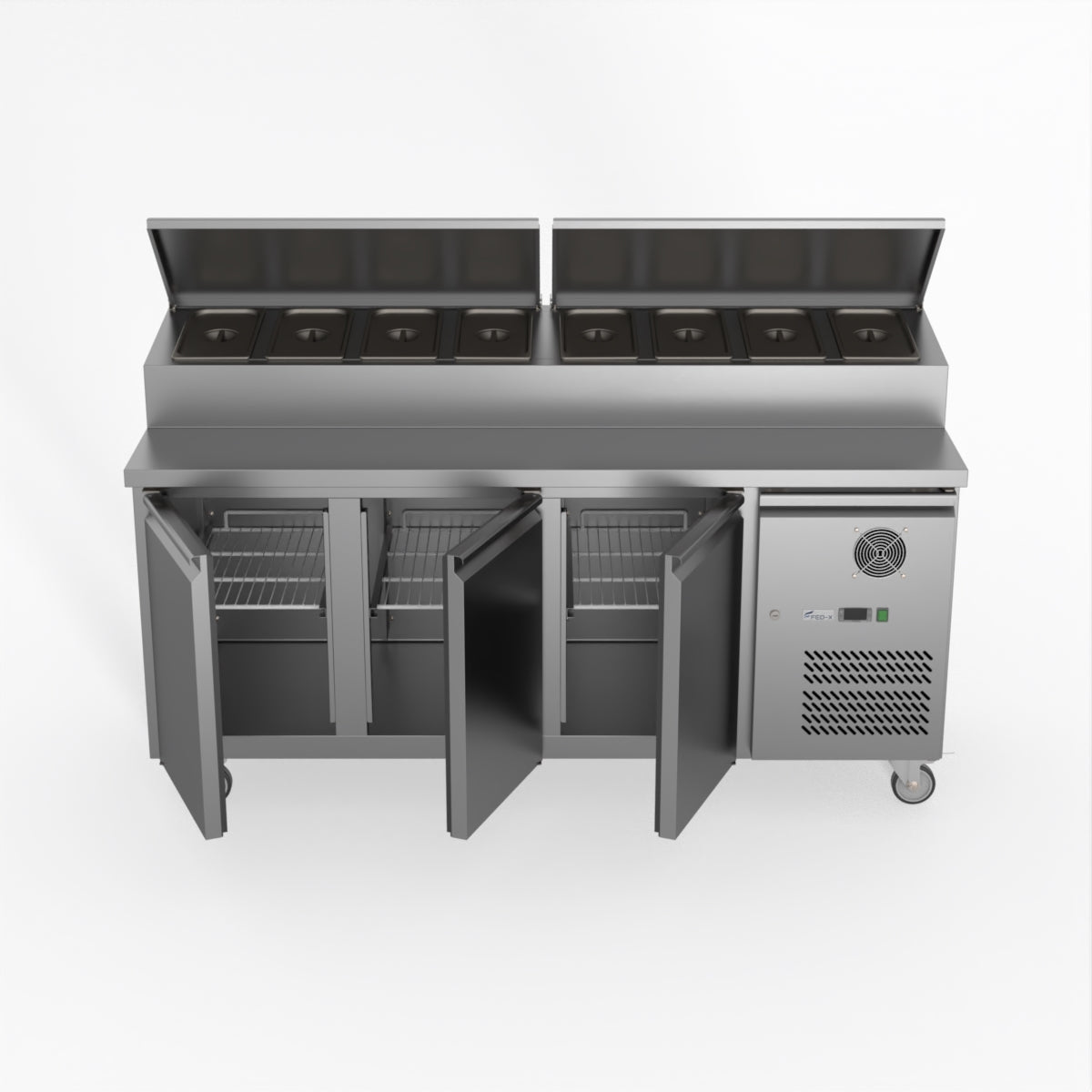 Thermaster Fed-X S/S Three Door Sandwich Counter XSS7C18S3V