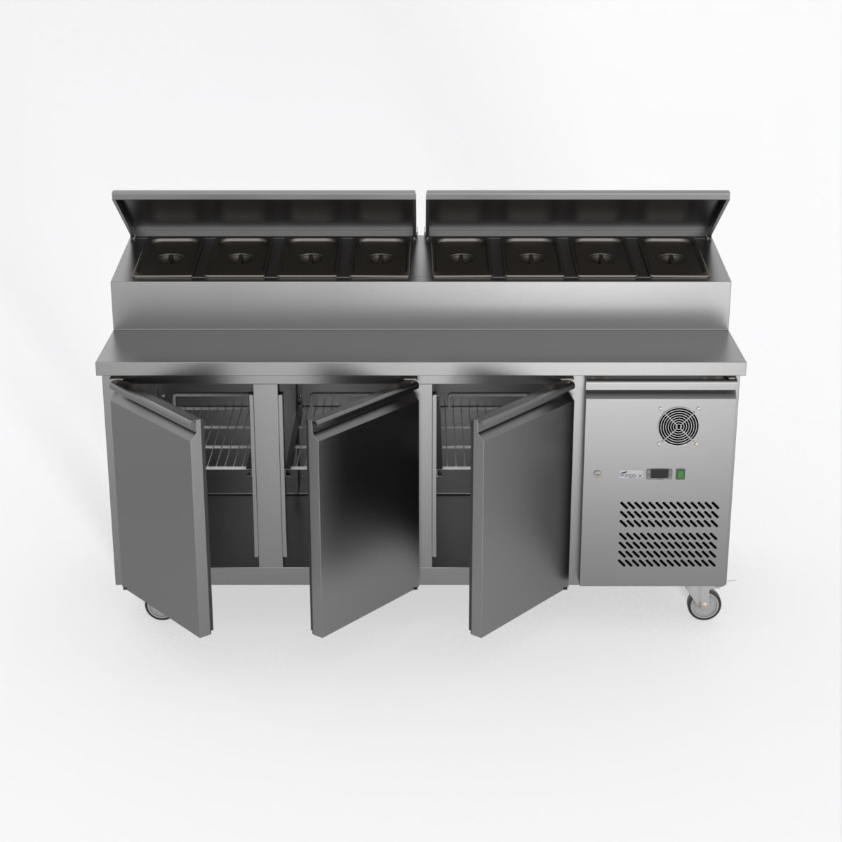 Thermaster Fed-X S/S Three Door Sandwich Counter XSS7C18S3V