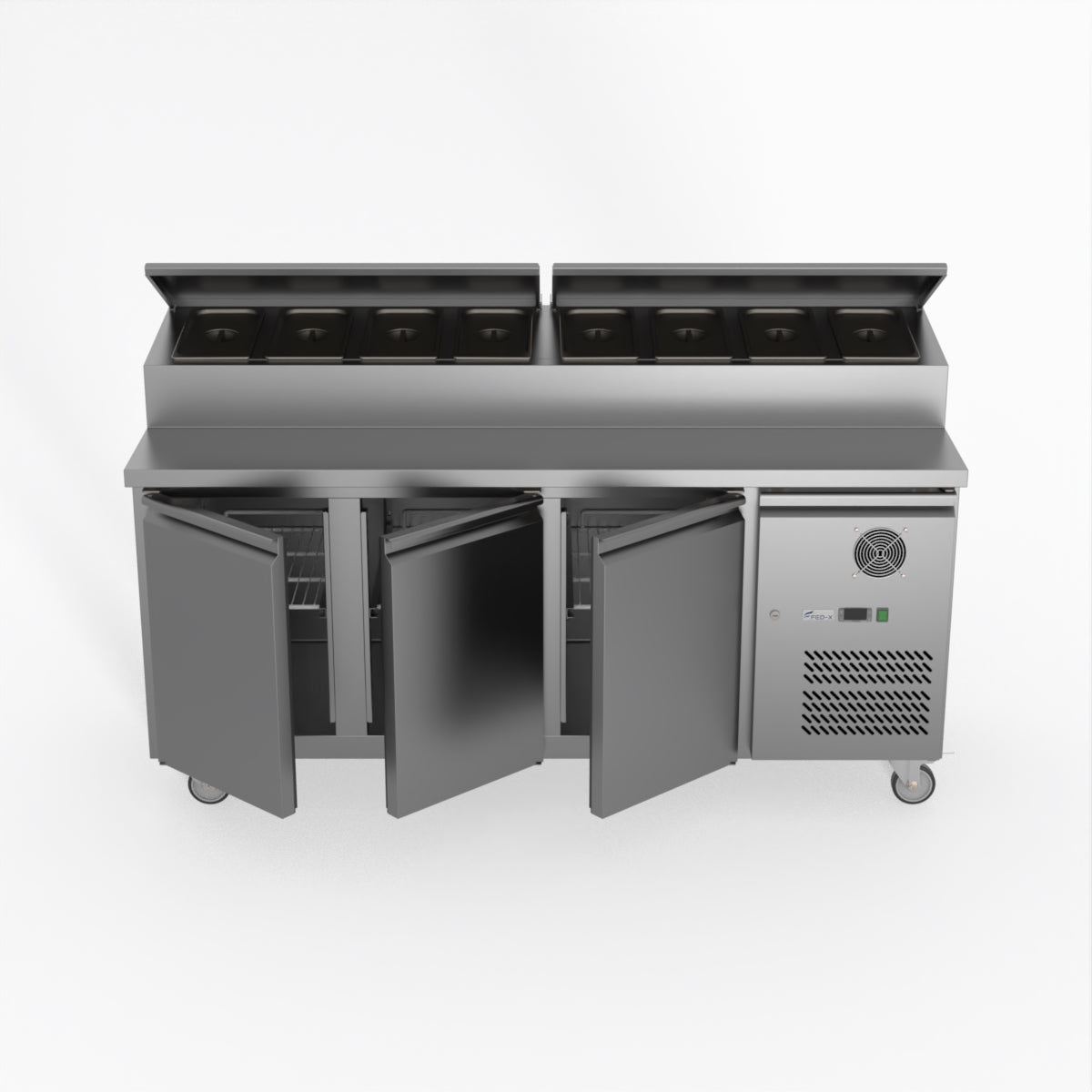 Thermaster Fed-X S/S Three Door Sandwich Counter XSS7C18S3V