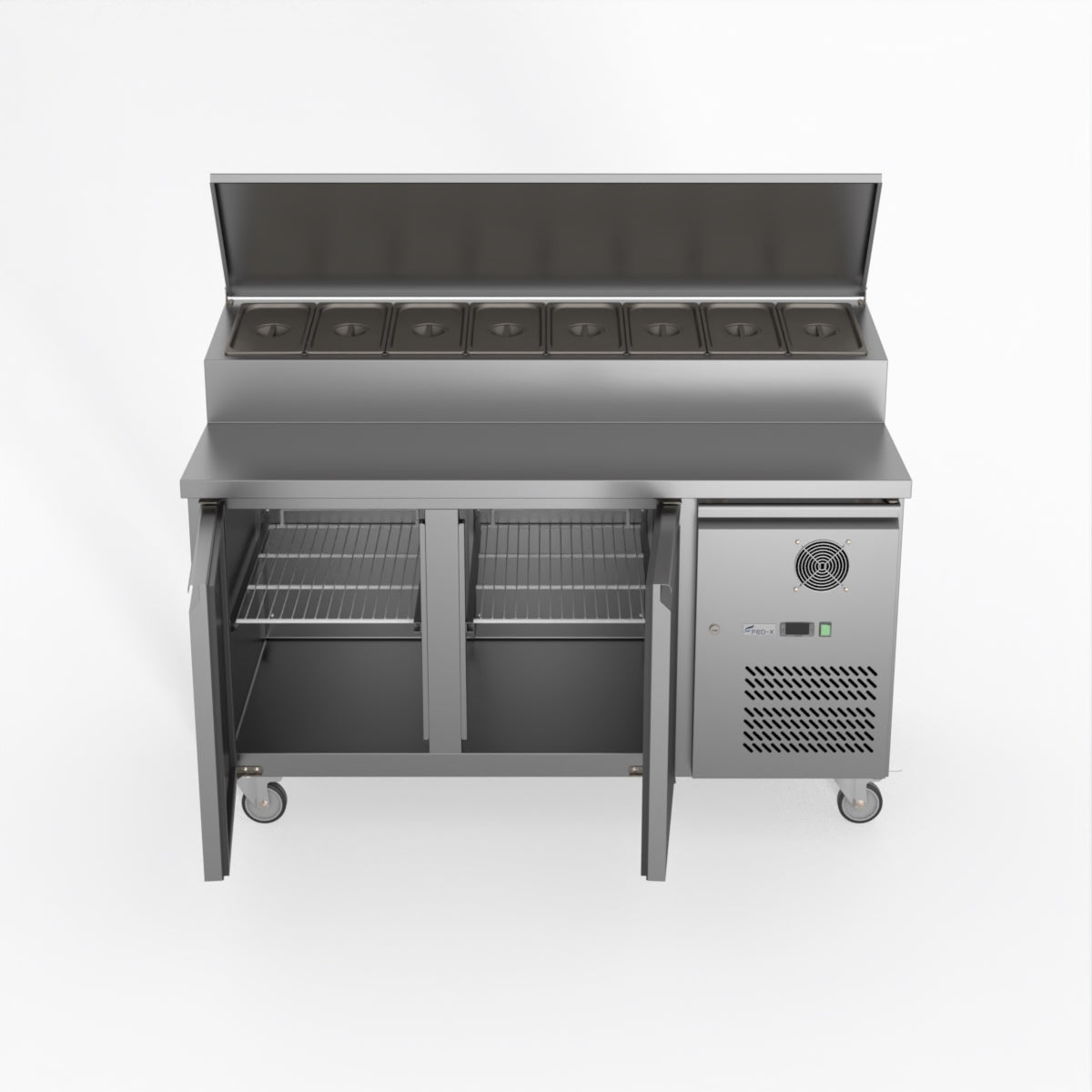 Thermaster Fed-X S/S Two Door Sandwich Counter XSS8C15S2V