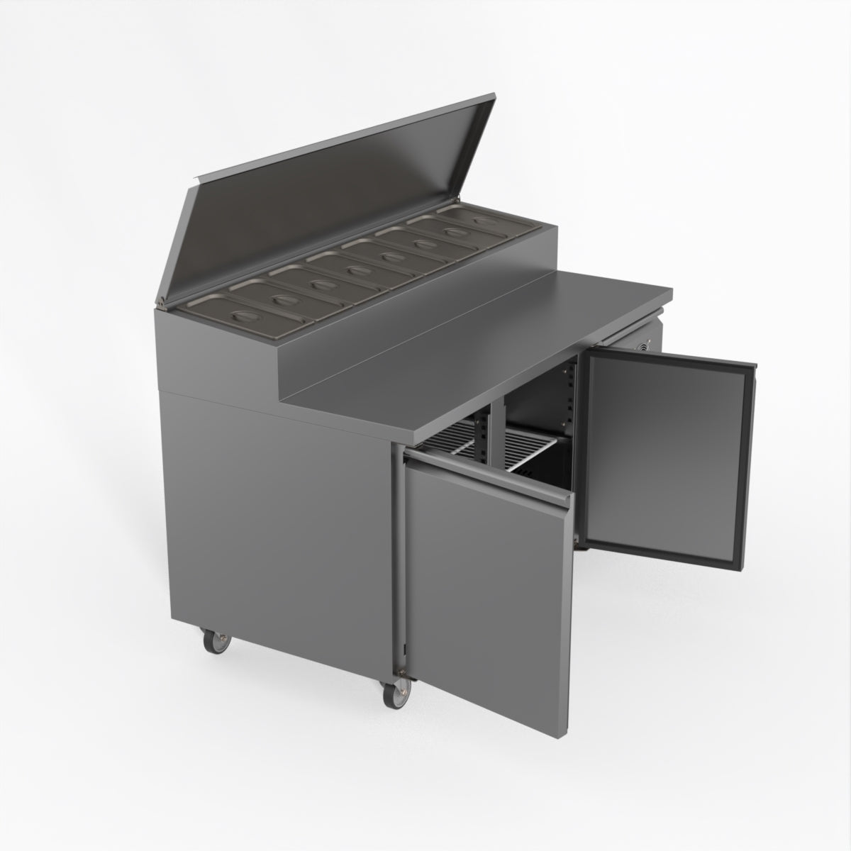 Thermaster Fed-X S/S Two Door Sandwich Counter XSS8C15S2V