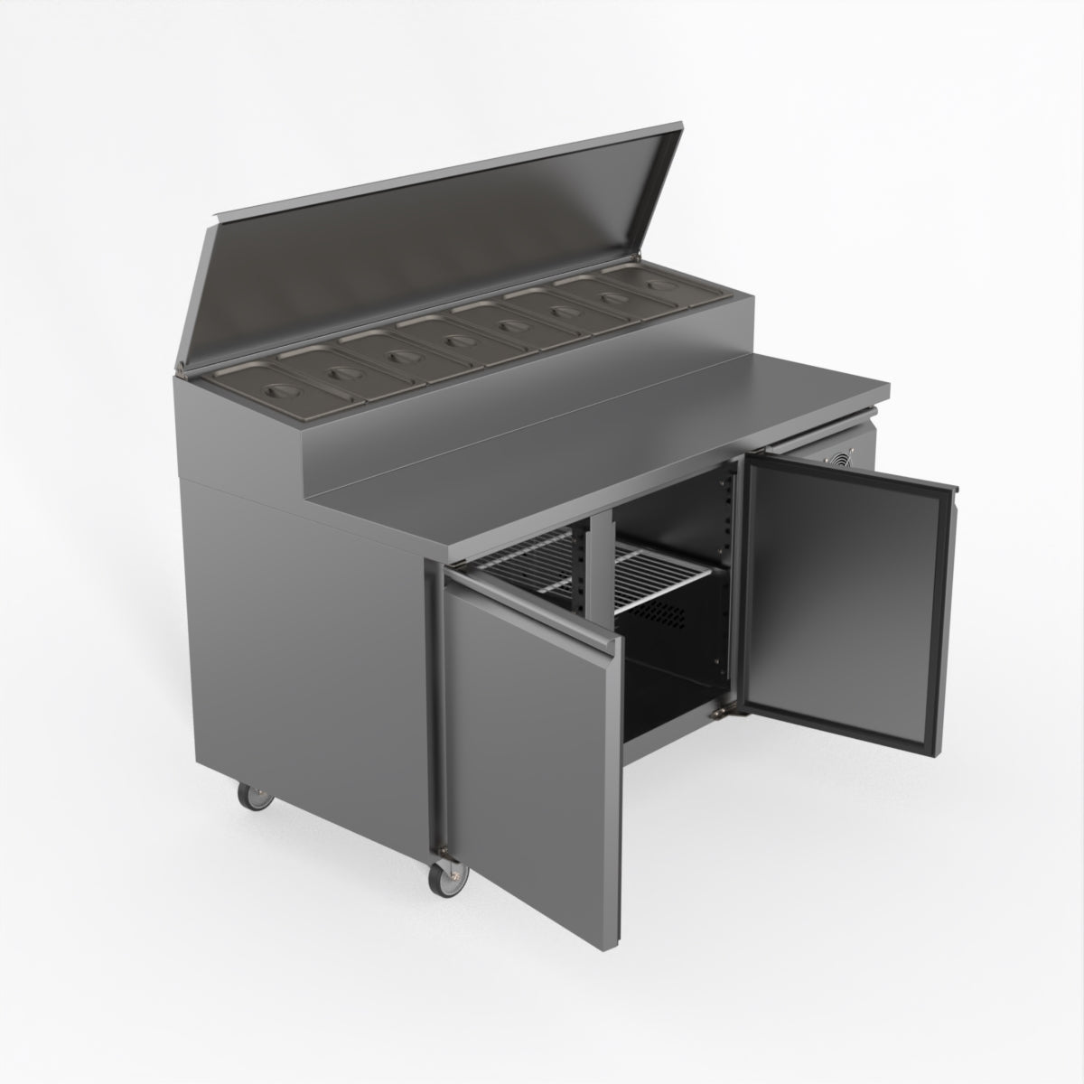 Thermaster Fed-X S/S Two Door Sandwich Counter XSS8C15S2V