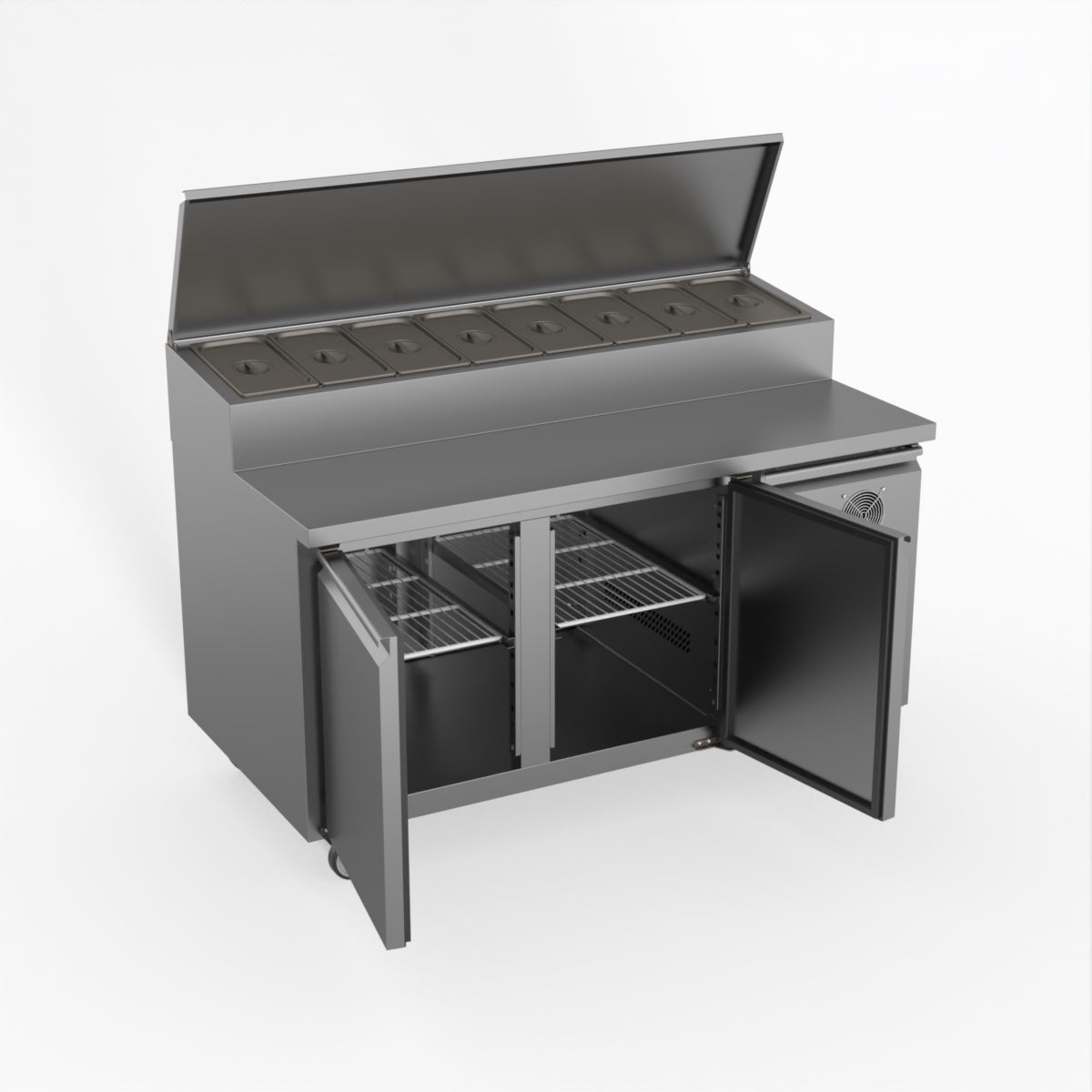 Thermaster Fed-X S/S Two Door Sandwich Counter XSS8C15S2V