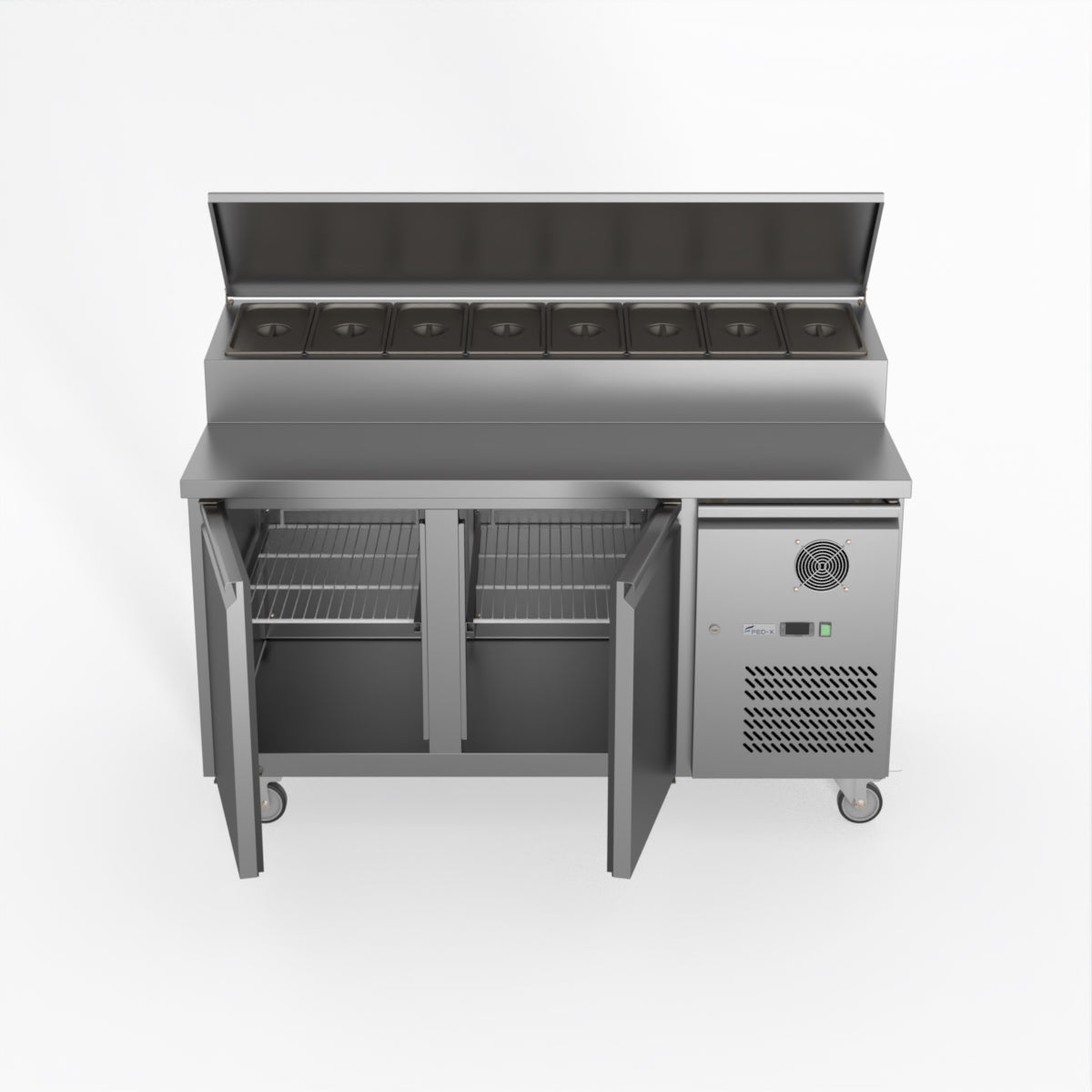 Thermaster Fed-X S/S Two Door Sandwich Counter XSS8C15S2V