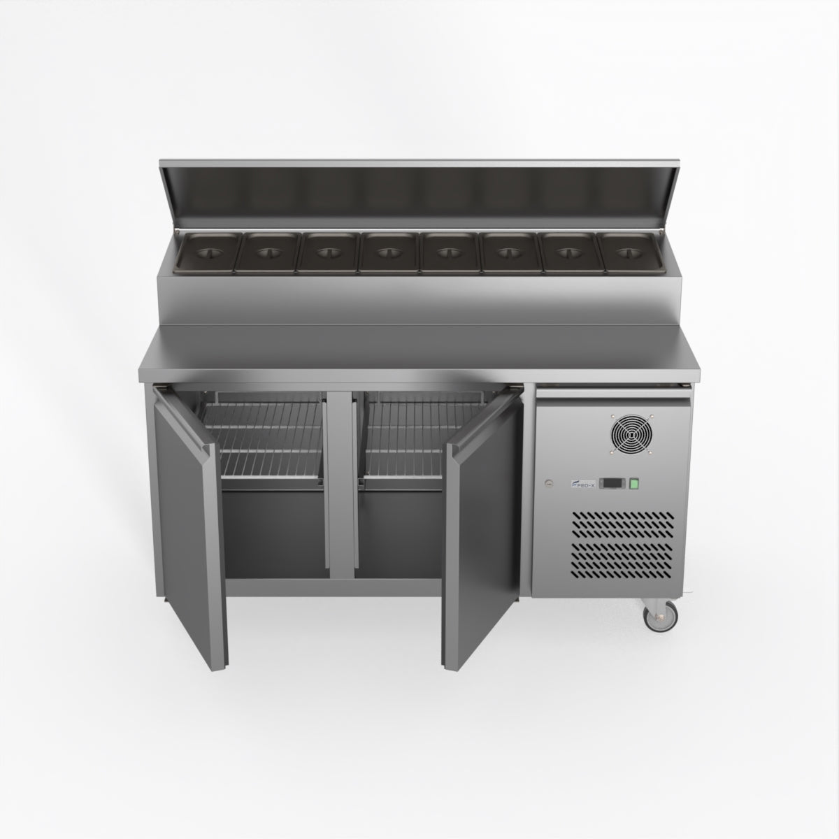 Thermaster Fed-X S/S Two Door Sandwich Counter XSS8C15S2V