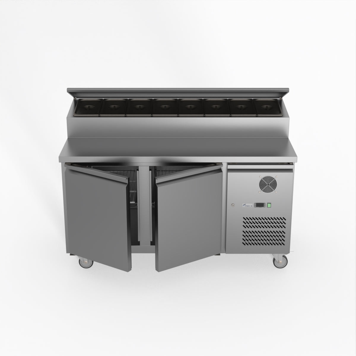 Thermaster Fed-X S/S Two Door Sandwich Counter XSS8C15S2V