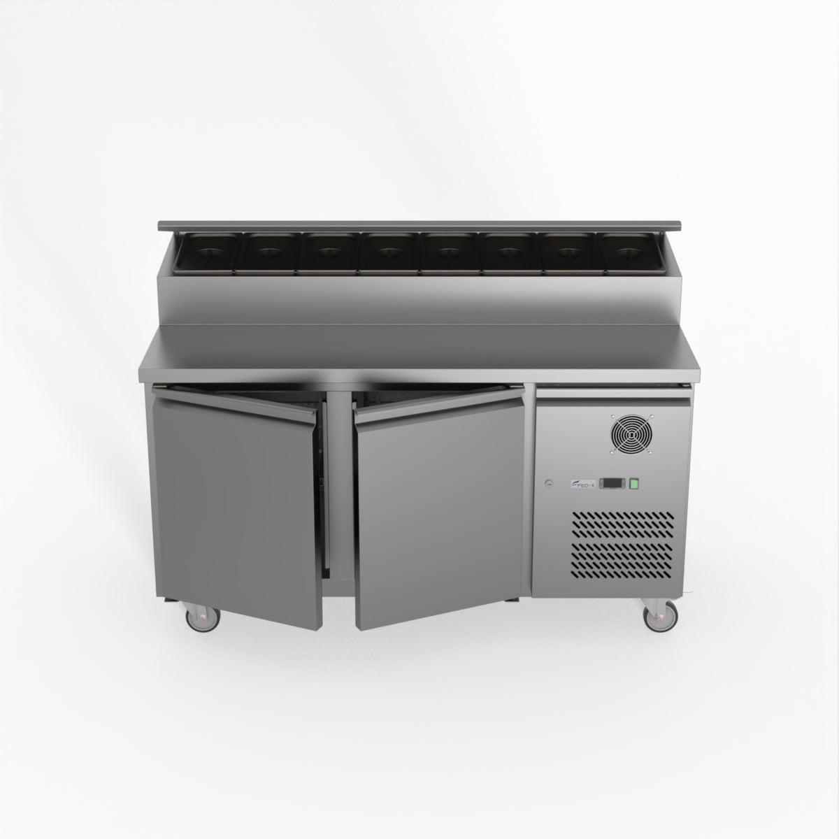 Thermaster Fed-X S/S Two Door Sandwich Counter XSS8C15S2V