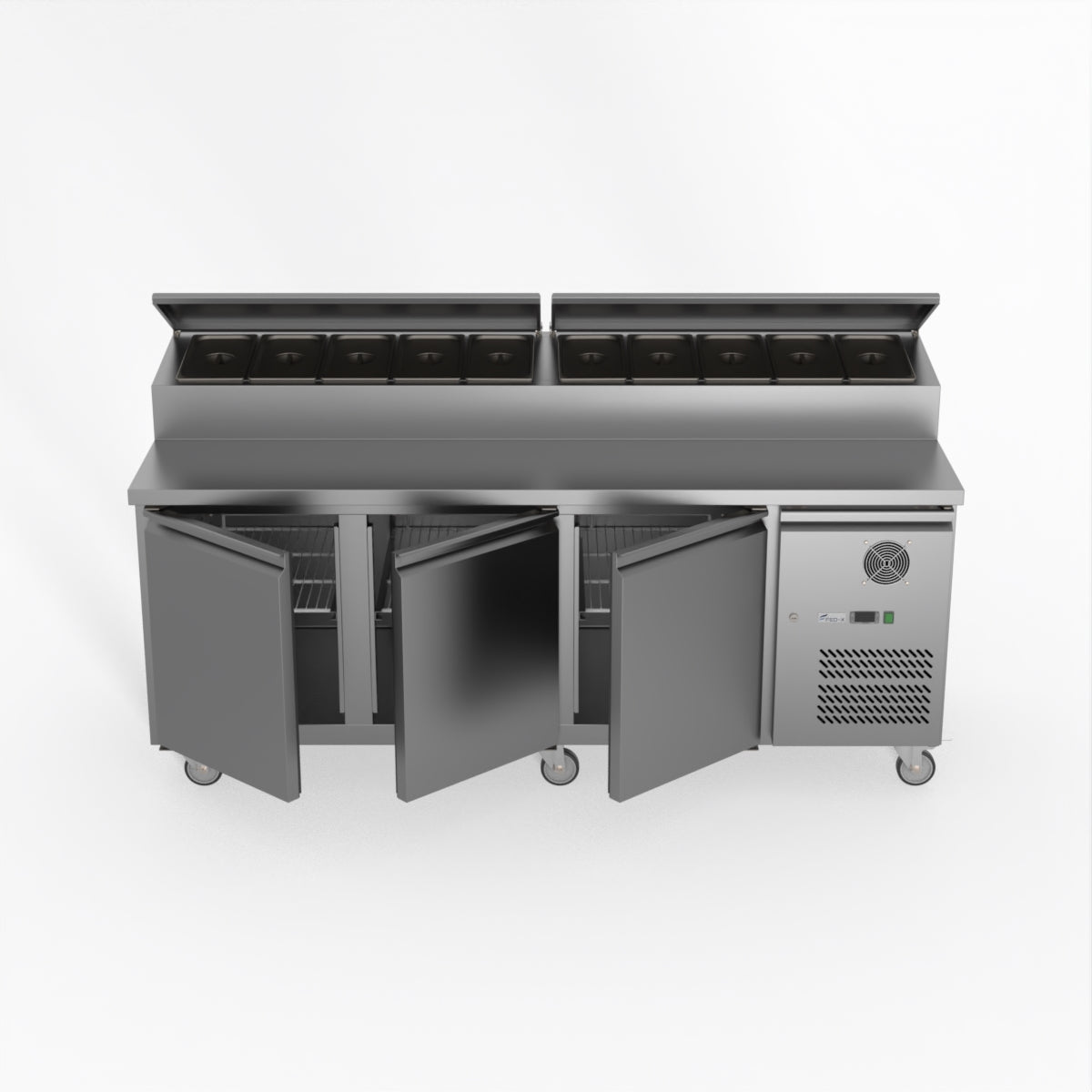 Thermaster Fed-X S/S Three Door Sandwich Counter XSS8C20S3V