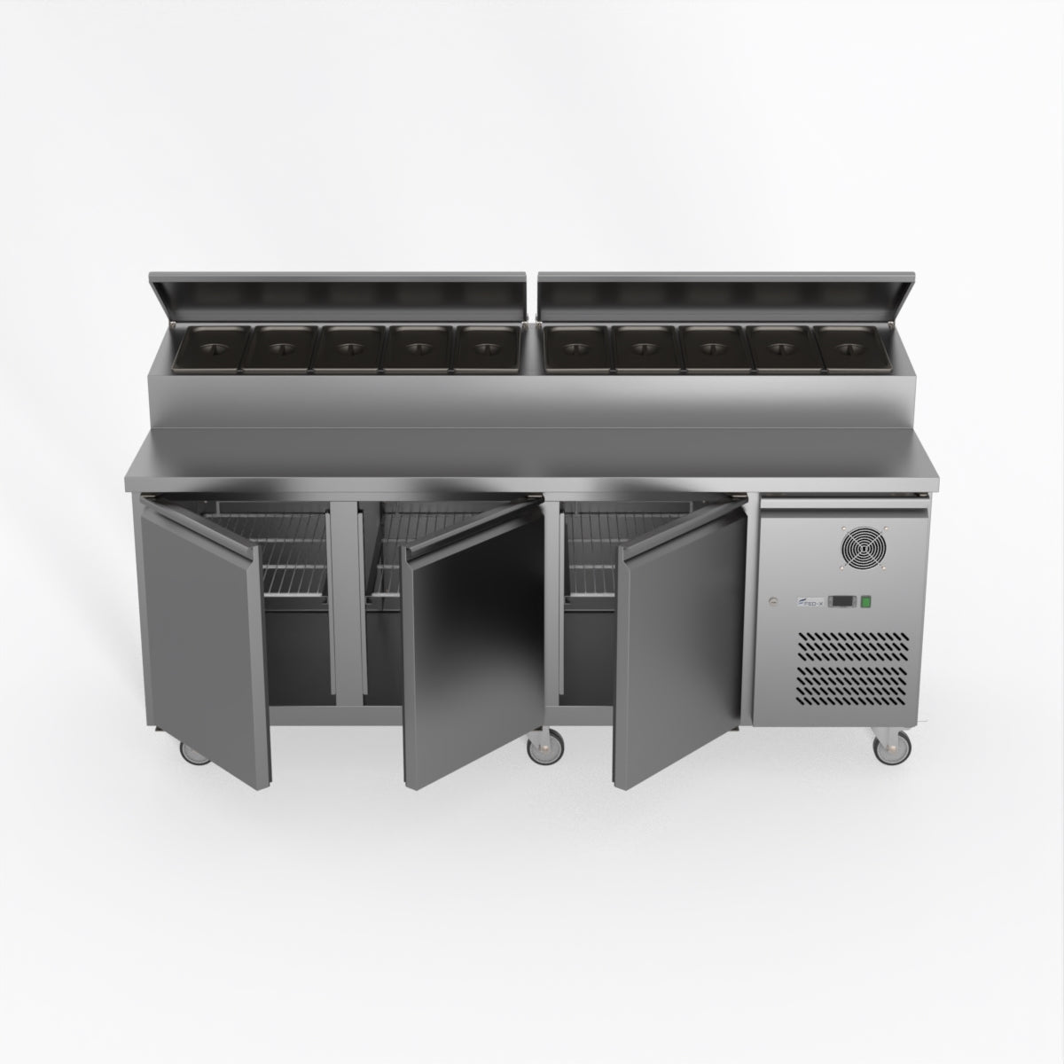 Thermaster Fed-X S/S Three Door Sandwich Counter XSS8C20S3V