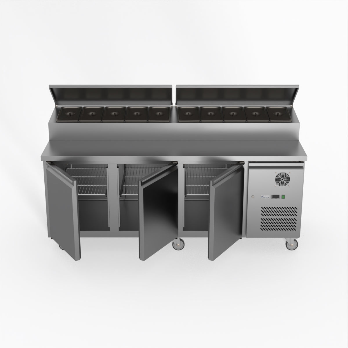 Thermaster Fed-X S/S Three Door Sandwich Counter XSS8C20S3V