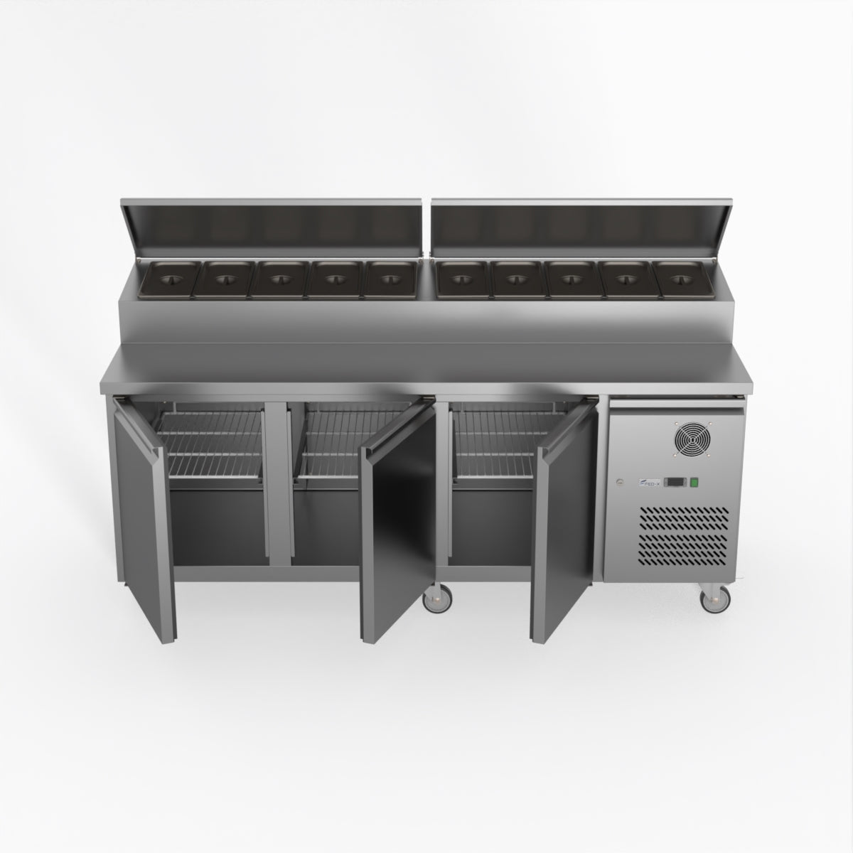 Thermaster Fed-X S/S Three Door Sandwich Counter XSS8C20S3V