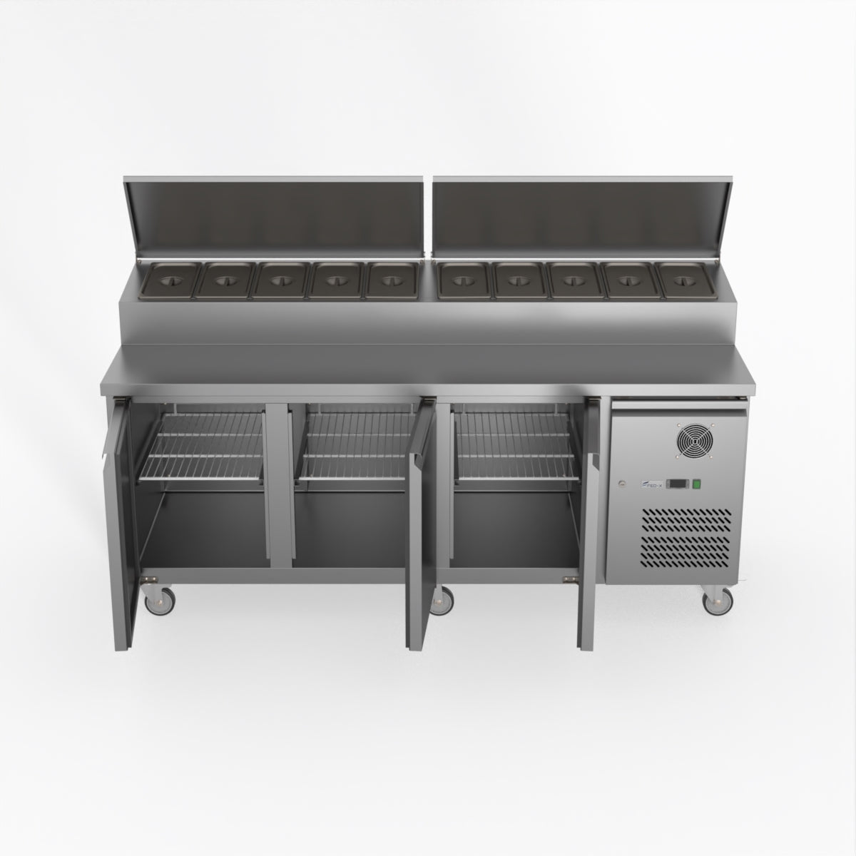 Thermaster Fed-X S/S Three Door Sandwich Counter XSS8C20S3V