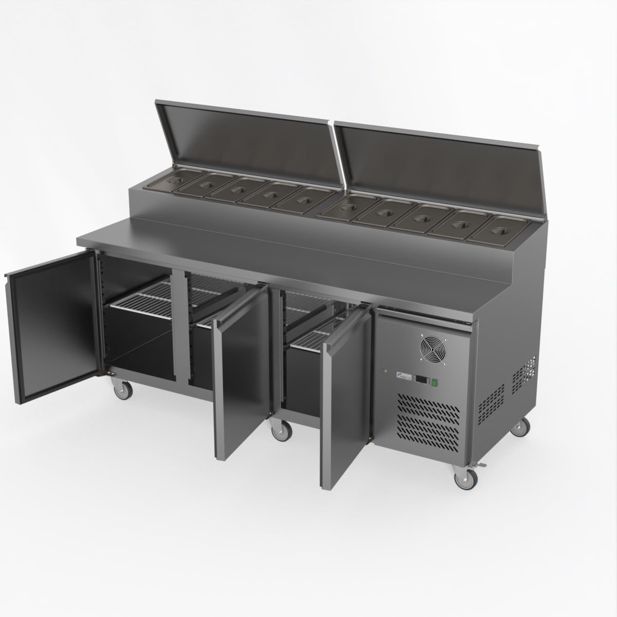 Thermaster Fed-X S/S Three Door Sandwich Counter XSS8C20S3V