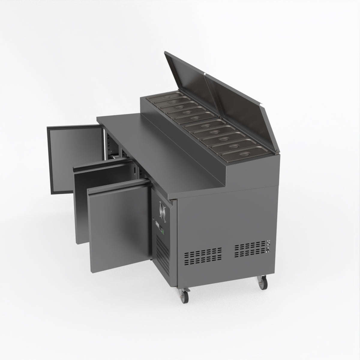 Thermaster Fed-X S/S Three Door Sandwich Counter XSS8C20S3V