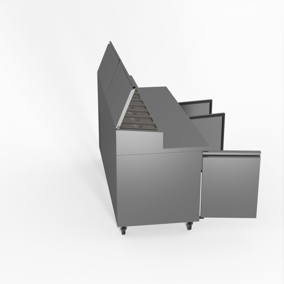 Thermaster Fed-X S/S Three Door Sandwich Counter XSS8C20S3V