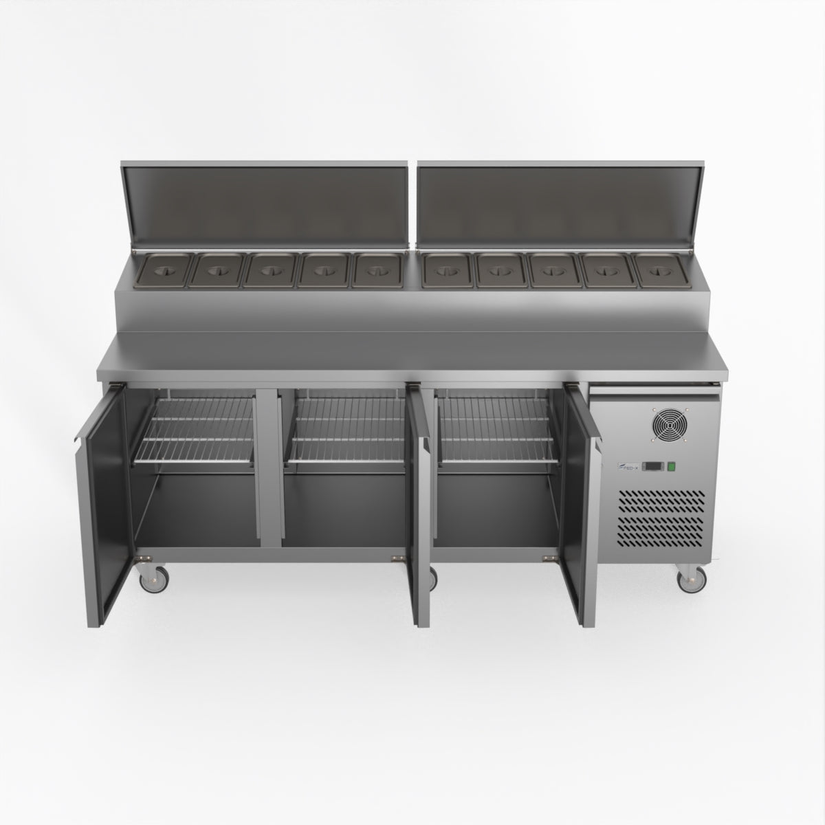 Thermaster Fed-X S/S Three Door Sandwich Counter XSS8C20S3V