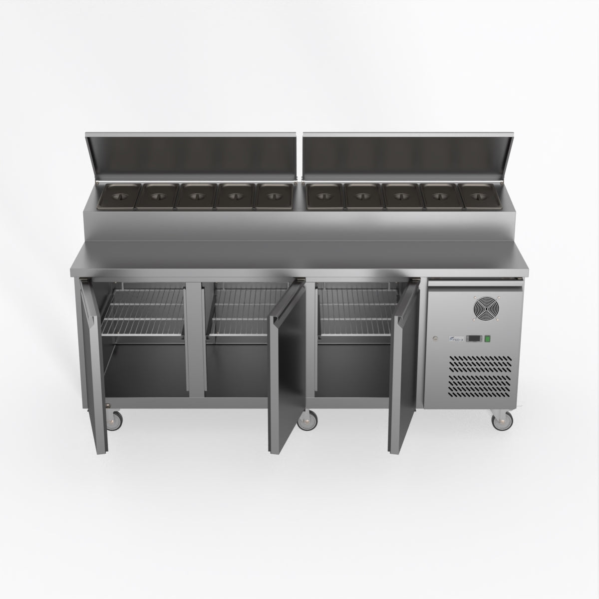 Thermaster Fed-X S/S Three Door Sandwich Counter XSS8C20S3V